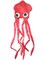 Novelty Pink Squid With Long Tentacles Party Hat Cap Costume Accessory